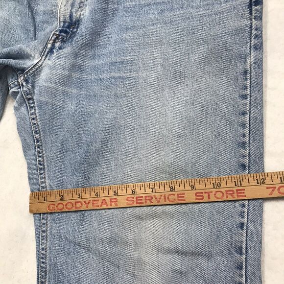 90s LEVIS 550 Jeans Men 36x30 Relaxed Straight Light Wash Denim Blue Mexico - Picture 13 of 16